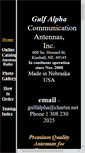 Mobile Screenshot of gulfalphaantennas.com